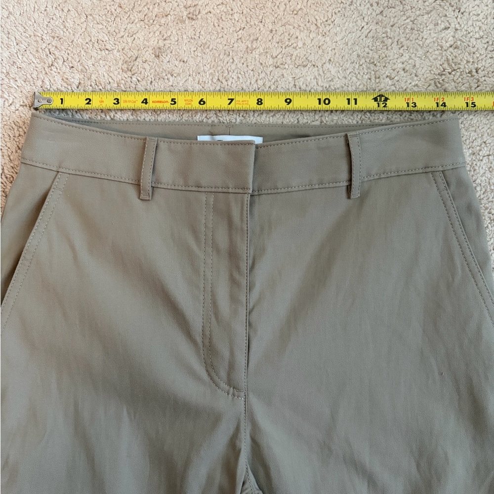 Theory Project Twill Cargo Khaki Pants Wide Leg Women's Size 6 - Picture 9 of 12
